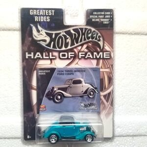 2002 Hot Wheels Hall of Fame Greatest Rides 1:64 1934 Three Window Ford Coupe
